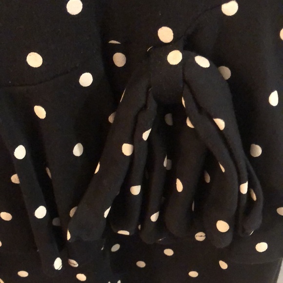 Vintage T Juniors Polka Dot Peplum Dress - Picture 3 of 8